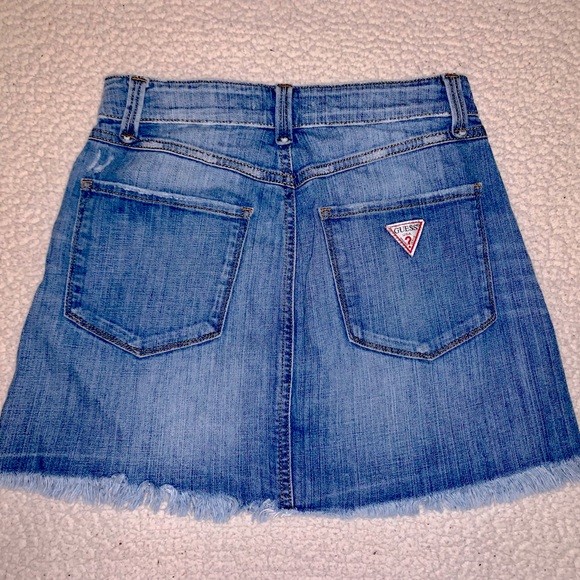 Guess Jeans Skirt Original Design Front Button Down, Size 25 - Picture 4 of 7
